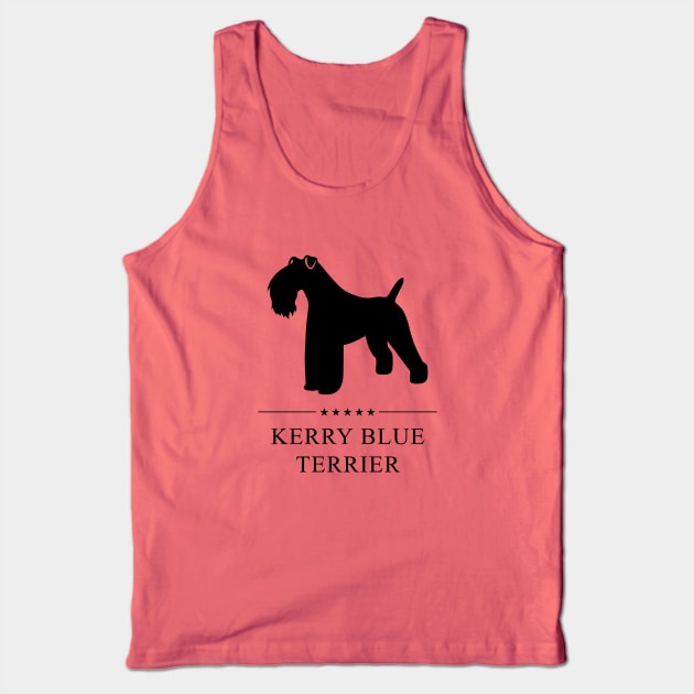 Kerry Blue Terrier Black Silhouette Tank Top by millersye